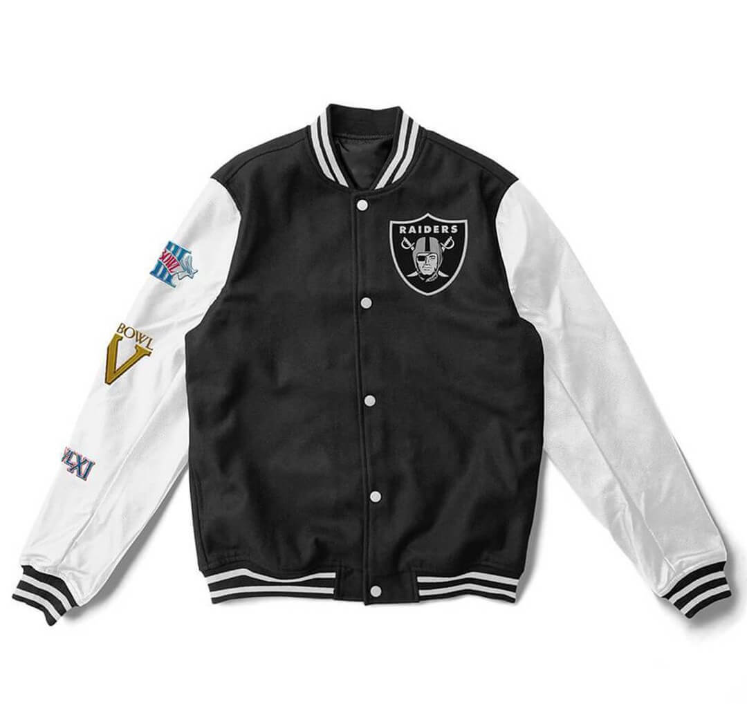 Varsity New Jersey Devils Black and White Two-Tone Jacket
