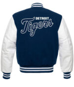 Letterman Detroit Tigers Blue and White Varsity Jacket - HJacket