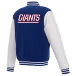 Maker of Jacket Fashion Jackets New York Giants Blue White NFL Varsity