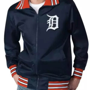 Detroit Tigers Old English D Patent Satin Jacket