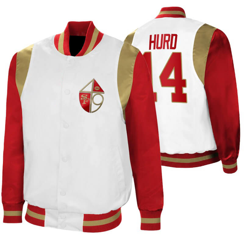 Jalen Hurd NFL San Francisco 49ers Satin Jacket - Maker of Jacket