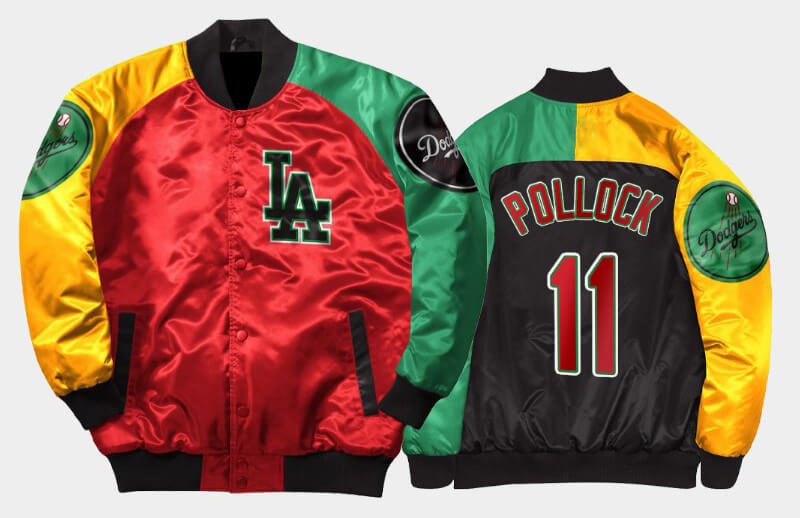 Maker of Jacket MLB Los Angeles Dodgers A.J Pollock Satin