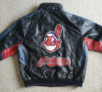 MLB Black Cleveland Indians Baseball Leather Jacket