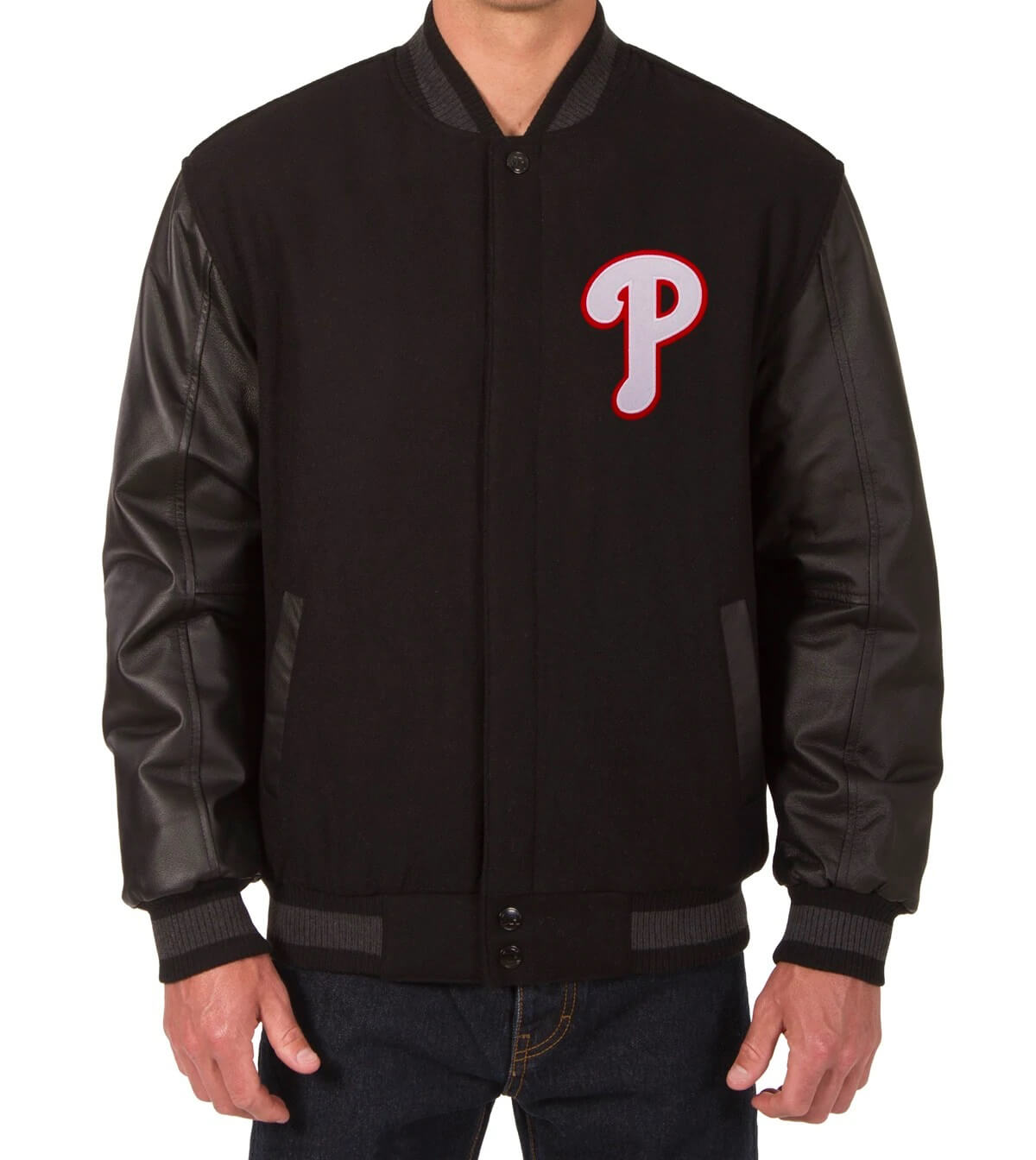 Maker of Jacket Sports Leagues Jackets MLB Philadelphia Phillies The Legend Satin