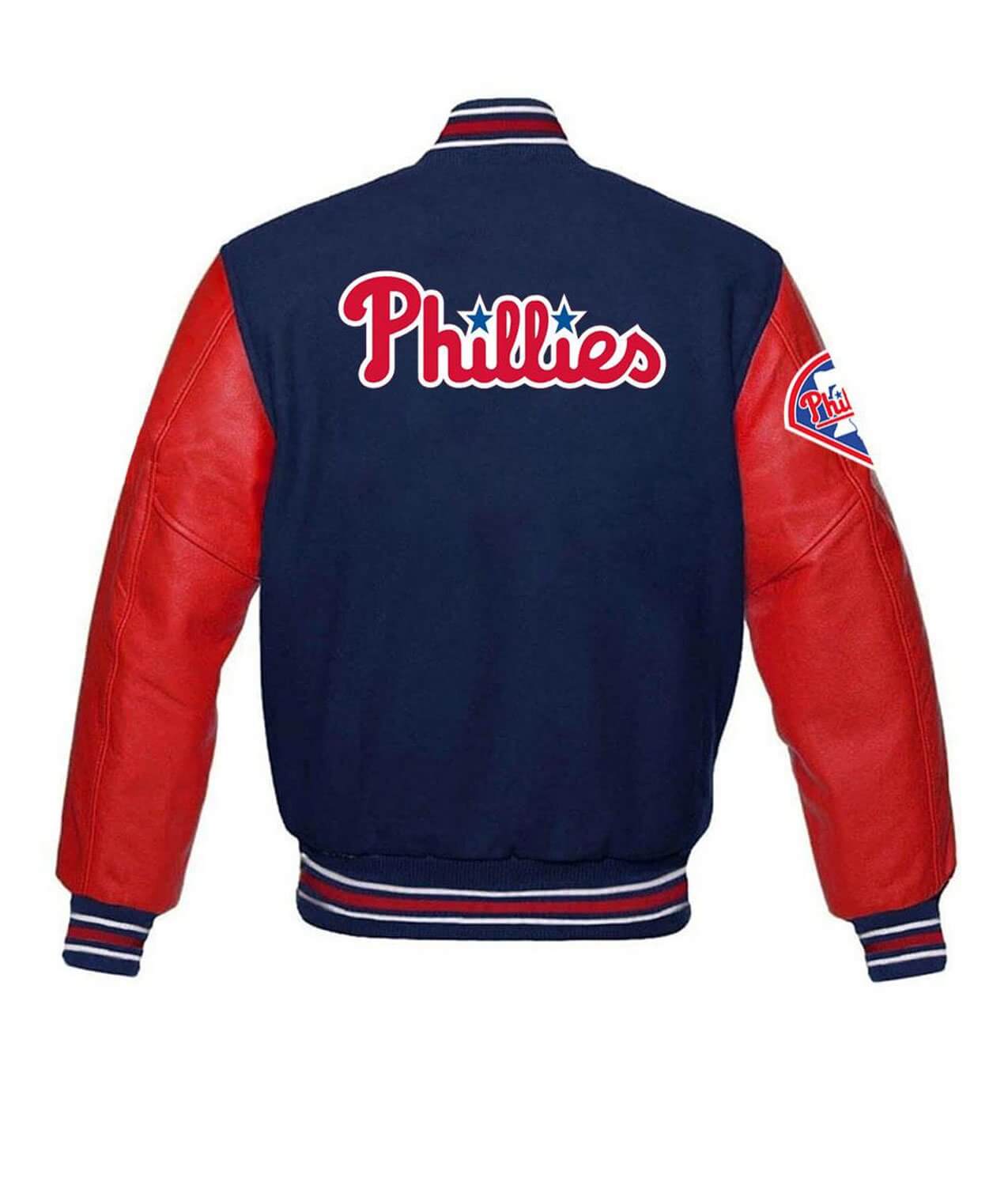 Maker of Jacket Sports Leagues Jackets MLB Philadelphia Phillies Light Blue Satin