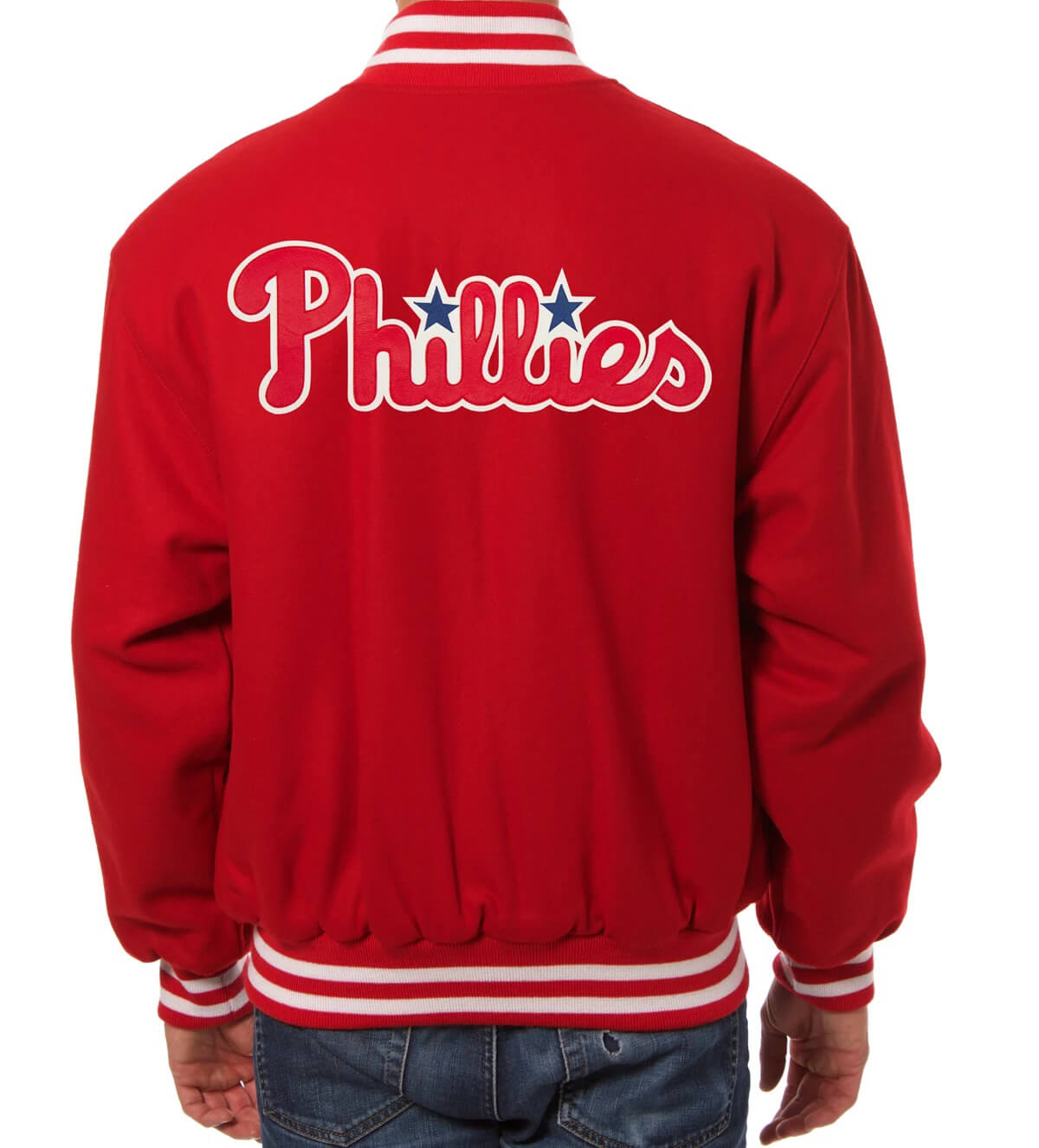 MLB Team Apparel Youth Philadelphia Phillies Red Letterman T-Shirt