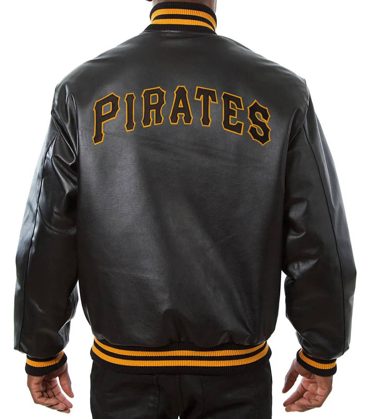 Pittsburgh Pirates Two-Tone Wool and Leather Jacket - Black