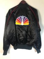 NBC Sports Black Champion Satin Jacket