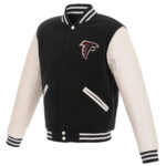 NFL Atlanta Falcons Black And White Varsity Jacket