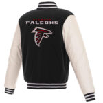 NFL Atlanta Falcons Black And White Varsity Jacket