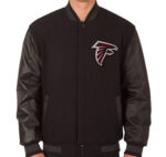 NFL Atlanta Falcons Black Varsity Jacket