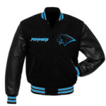NFL Black Carolina Panthers Varsity Jacket