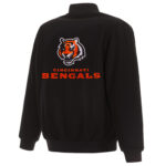 NFL Black Cincinnati Bengals Wool Jacket