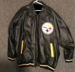 NFL Black Pittsburgh Steelers Leather Jacket