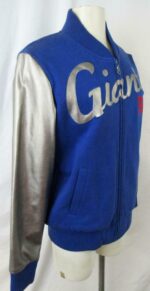 NFL Blue Silver New York Giants Varsity Jacket