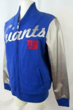 NFL Blue Silver New York Giants Varsity Jacket