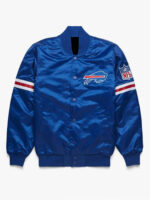 NFL Buffalo Bills Red and Royal Blue Satin Jacket