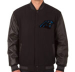 NFL Carolina Panthers Black Varsity Jacket