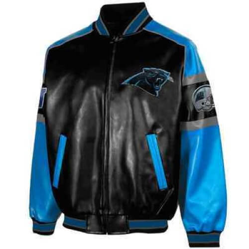 Maker of Jacket NFL Carolina Panthers Football Leather