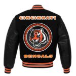 NFL Cincinnati Bengals Black Varsity Jacket
