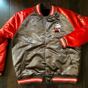 Sione Takitaki Cleveland Browns NFL Satin Jacket - Maker of Jacket