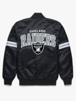 NFL Las Vegas Raiders Super Bowl Black Satin Jacket