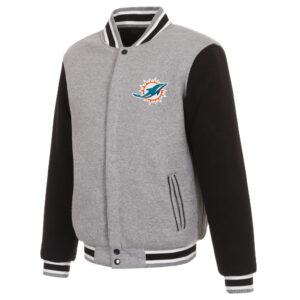 Miami Dolphins American Flag Veteran National Football League NFL 2D  Leather Jacket - Beuteeshop