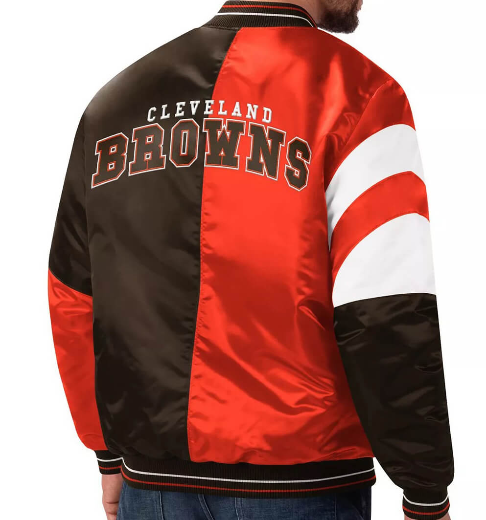 NFL HEAVYWEIGHT SATIN JACKET CLEVELAND BROWN