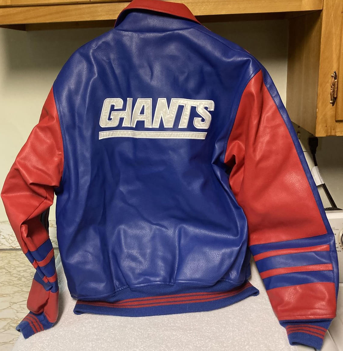 Maker of Jacket Fashion Jackets NFL New York Giants Multi Leather