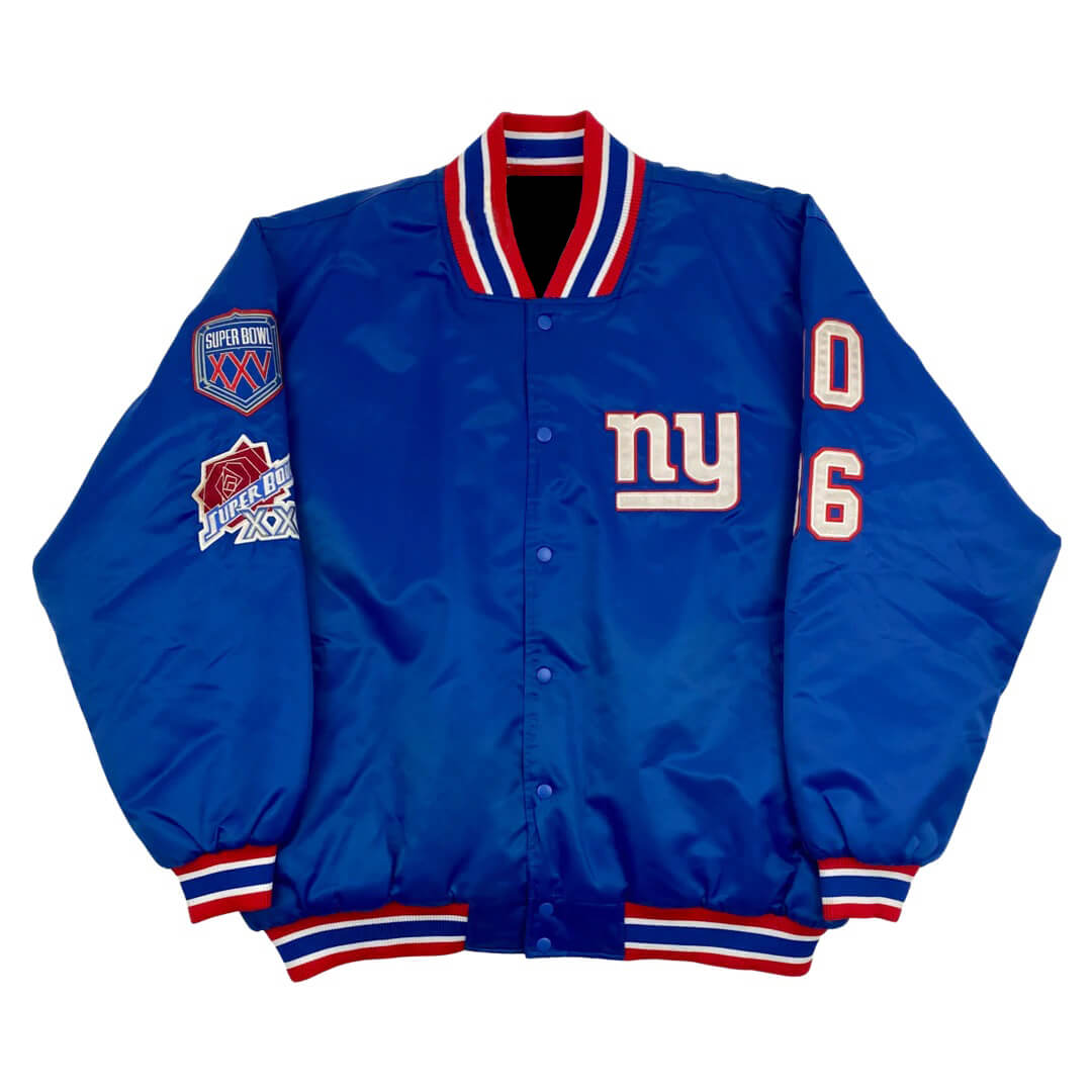 NY Giants Blue Satin Jacket