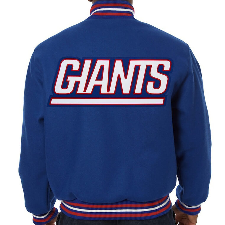 Royal/White New York Giants Retro Classic Varsity Jacket