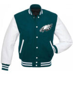 NFL Philadelphia Eagles Blue And White Varsity Jacket