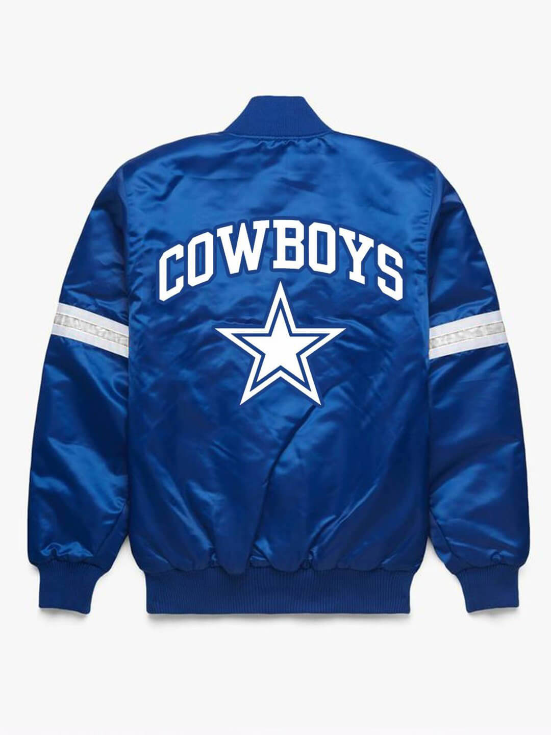 as-is* Retro Nfl Dallas Cowboys Satin Button Up Jacket