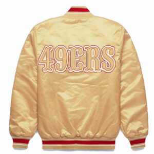 NFL San Francisco 49ers Caramel Satin Jacket