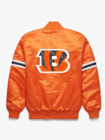 Maker of Jacket NFL Cincinnati Bengals Black Orange Leader Satin