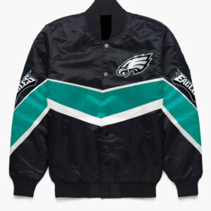 NFL Philadelphia Eagles Fans Black Brown Logo Leather Jacket For Men And  Women - Freedomdesign