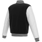 NFL Washington Commanders Black White Varsity Jacket