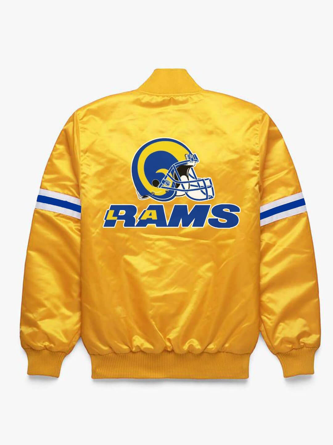 Vintage Starter Jacket LA Rams Medium Blue Yellow NFL