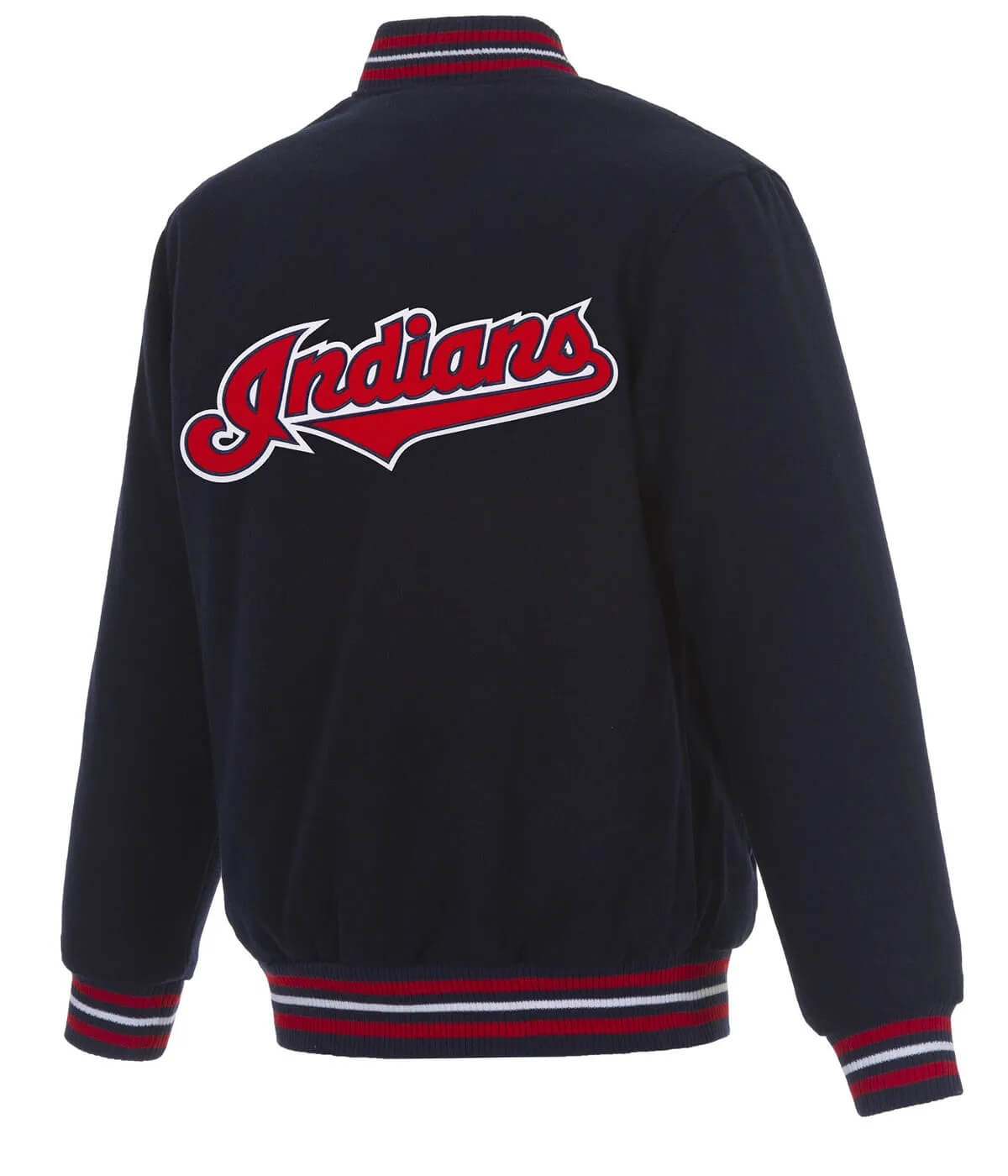 Cleveland Indians Blue Varsity Jacket - MLB Varsity Jacket - Clubs Varsity, L