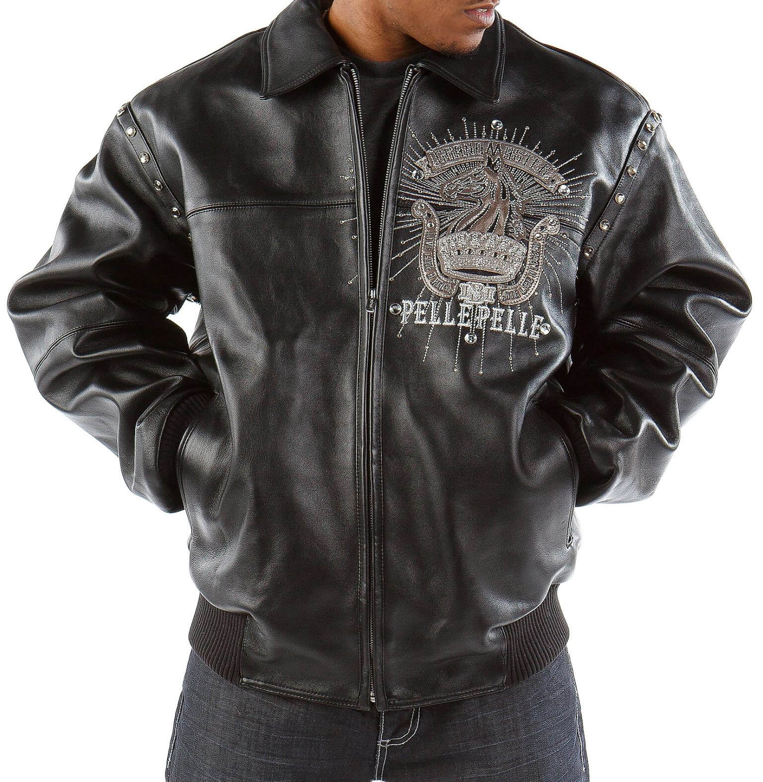 Pelle Dynasty Studded Leather Jacket