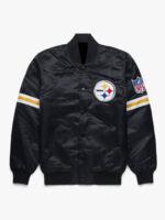 Pittsburgh Steelers Black NFL Satin Jacket