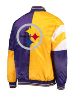 Pittsburgh Steelers Tricolor Satin Jacket