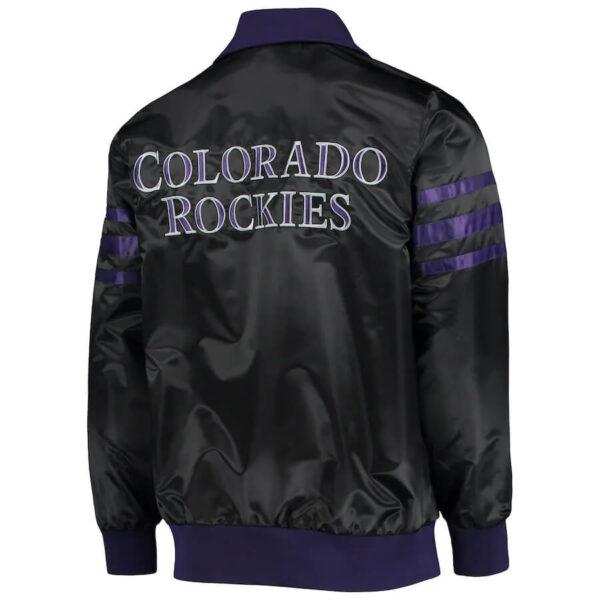 Maker of Jacket MLB Colorado Rockies Vintage Purple Satin