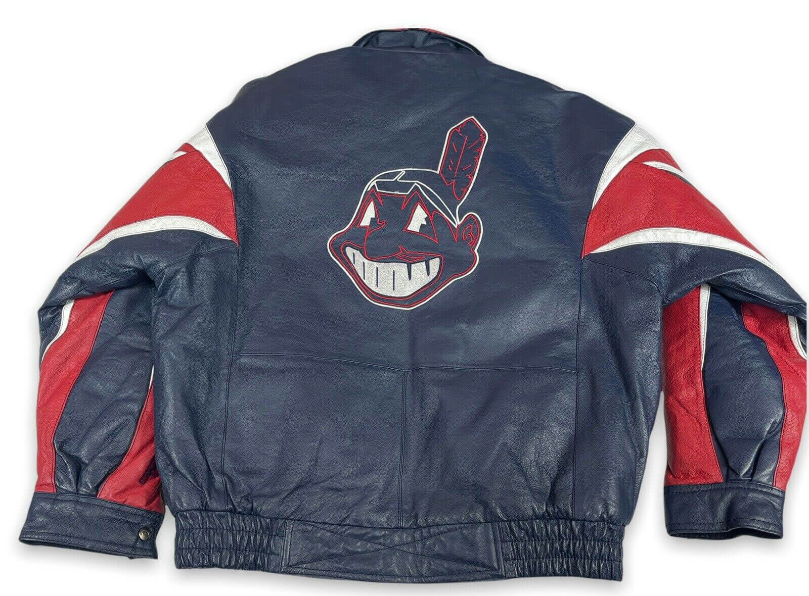 Vintage Cleveland Indians Starter Jacket Medium MLB Diamond Collection  Satin Red