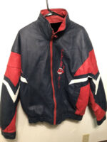 Vintage MLB Pro Player Cleveland Indians Leather Jacket