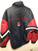 Vintage MLB Pro Player Cleveland Indians Leather Jacket