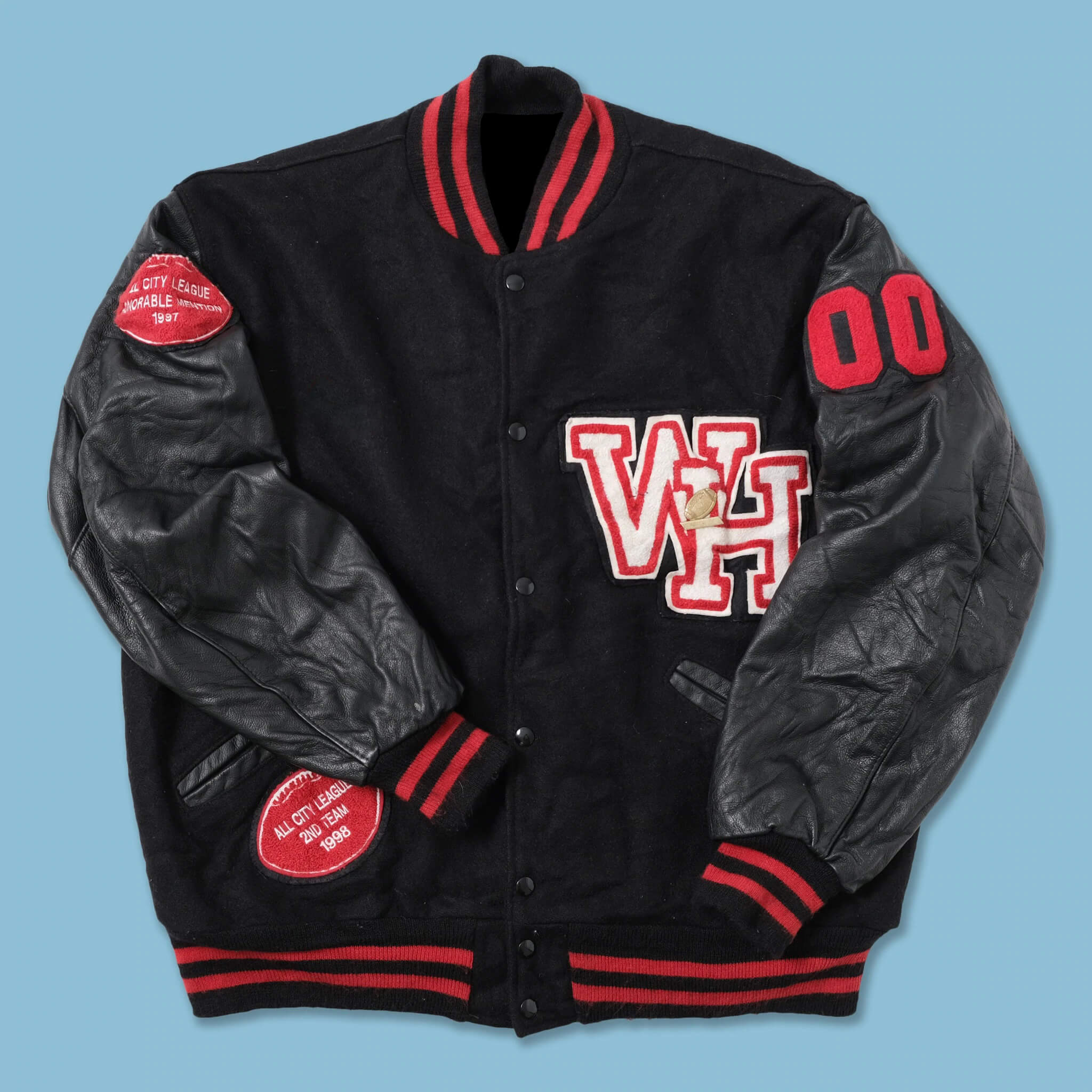 Classic Atlanta Falcons Logo Black Satin Jacket