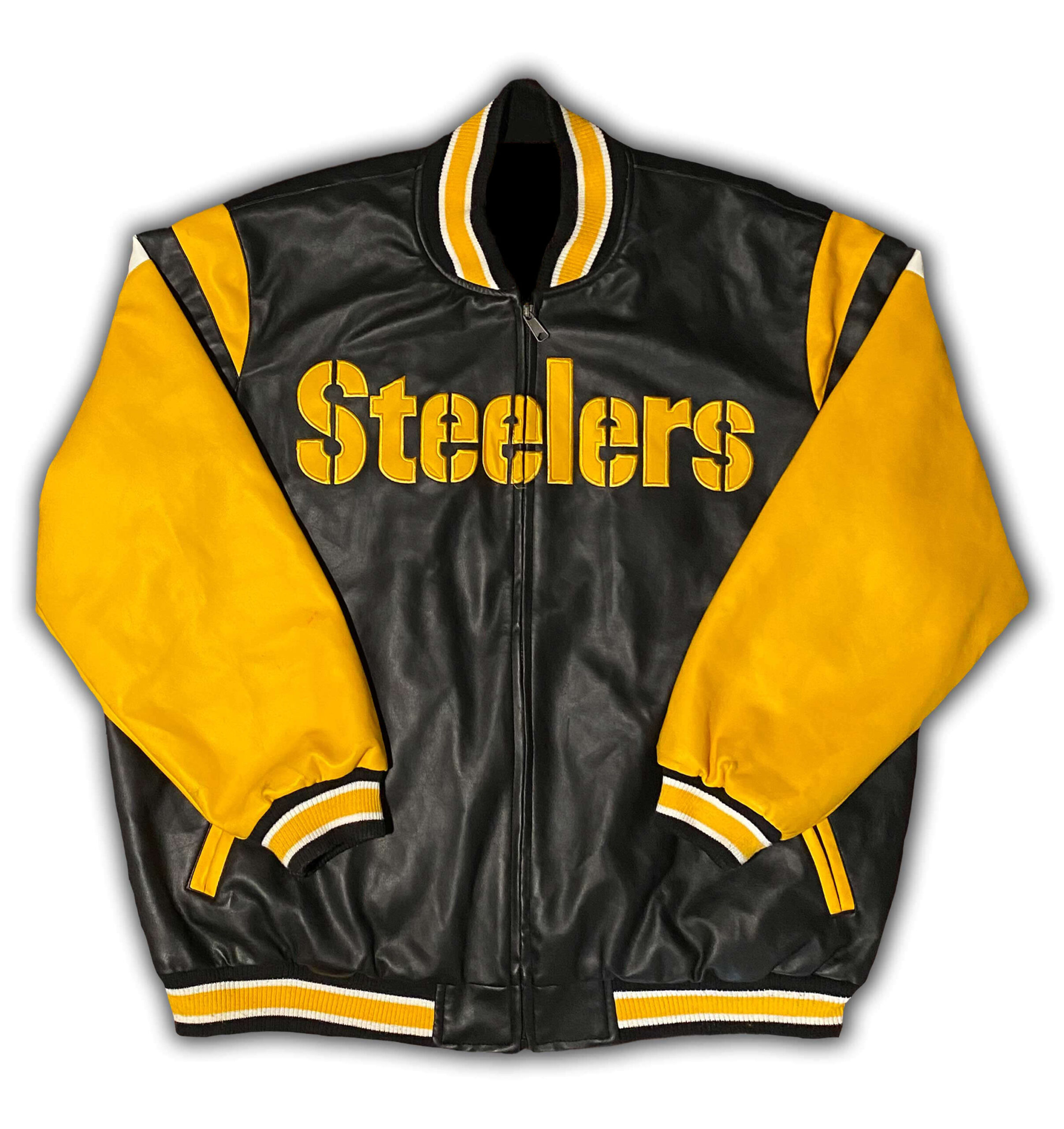 Maker of Jacket Fashion Jackets Vintage NFL Pittsburgh Steelers Leather