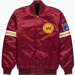 Washington Commanders Red NFL Satin Jacket