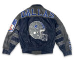 Blue Gray NFL Dallas Cowboys Leather Jacket